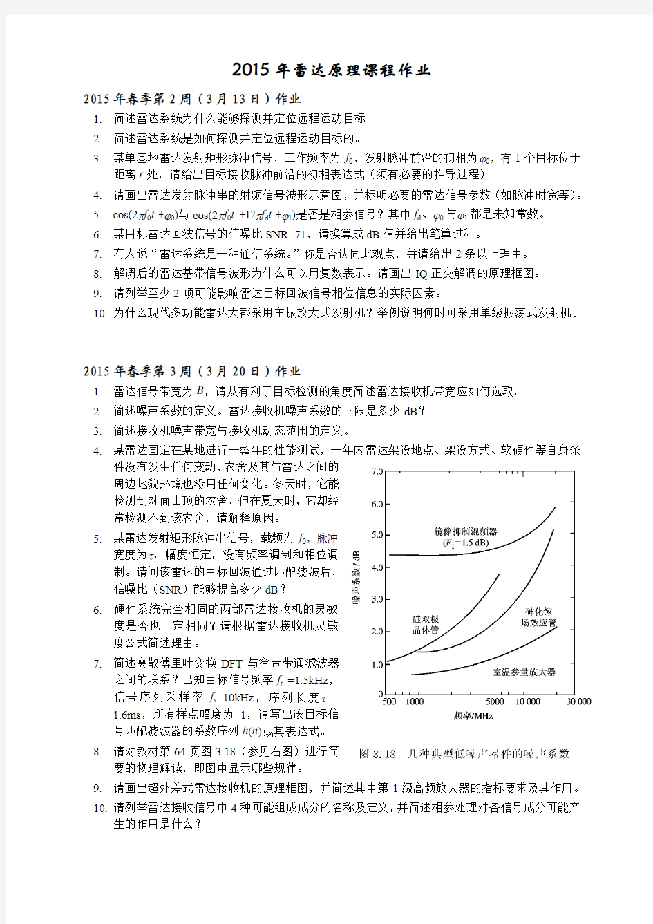 2015雷达原理课后作业 (1)