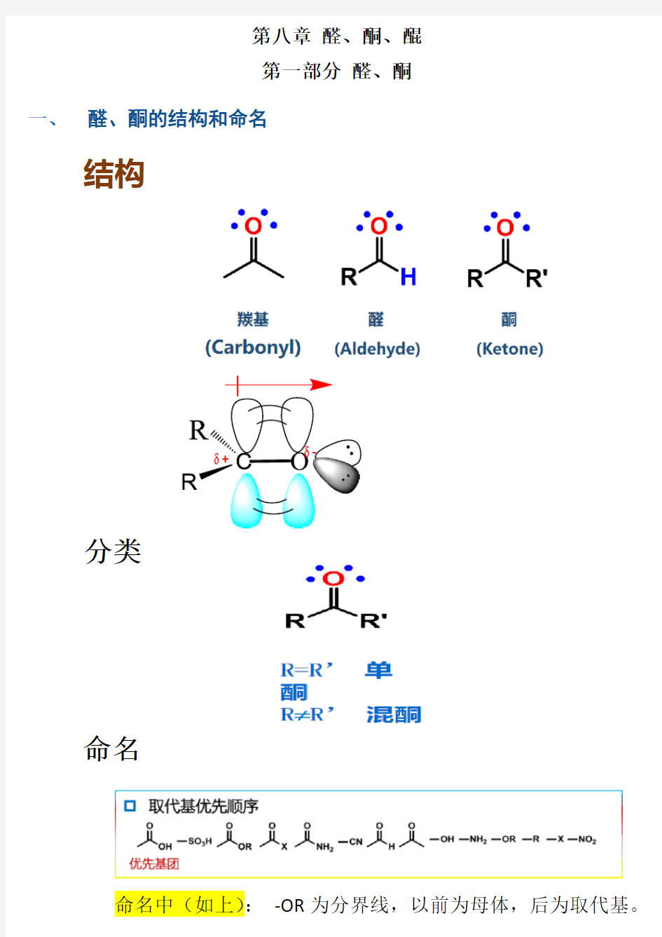 第八章 醛酮醌