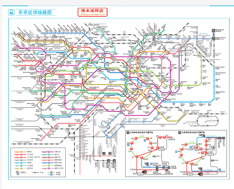 东京近郊线路图