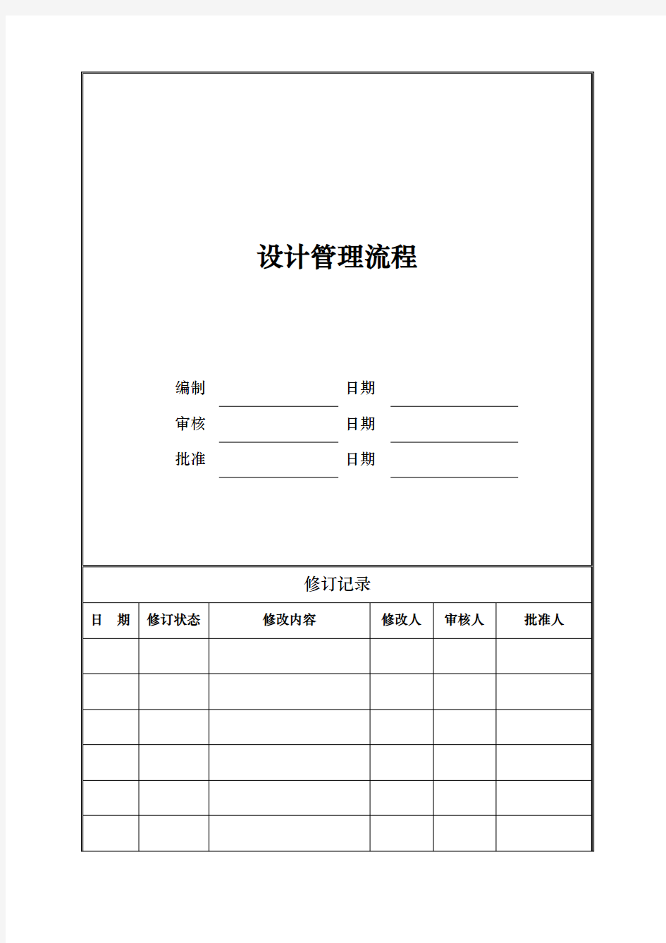 房地产公司设计管理流程图