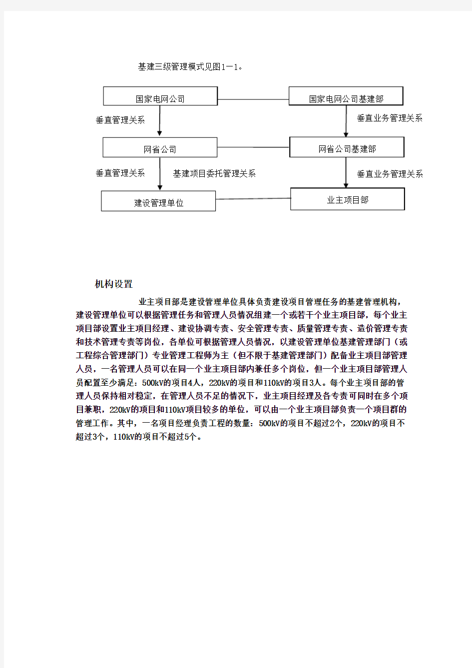 业主项目部职责