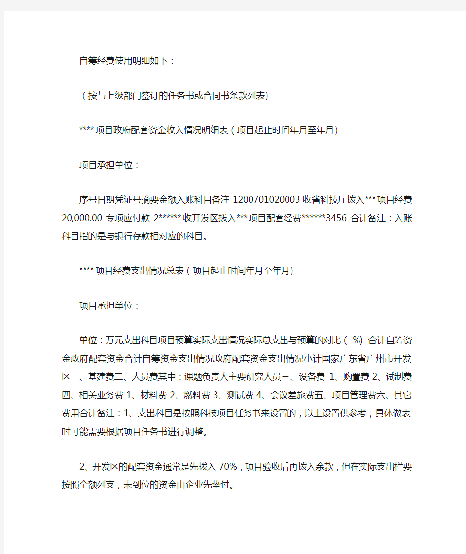 课题经费使用情况报告