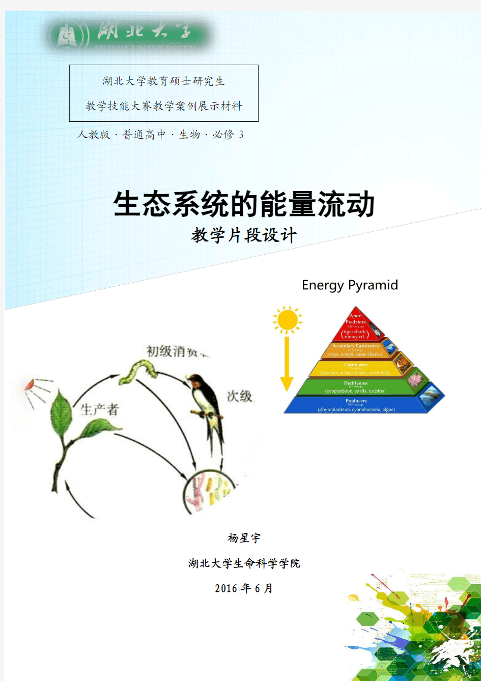 教案必修三第五章第二节生态系统的能量流动