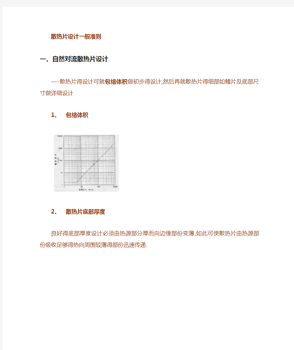 散热片设计准则(参考)