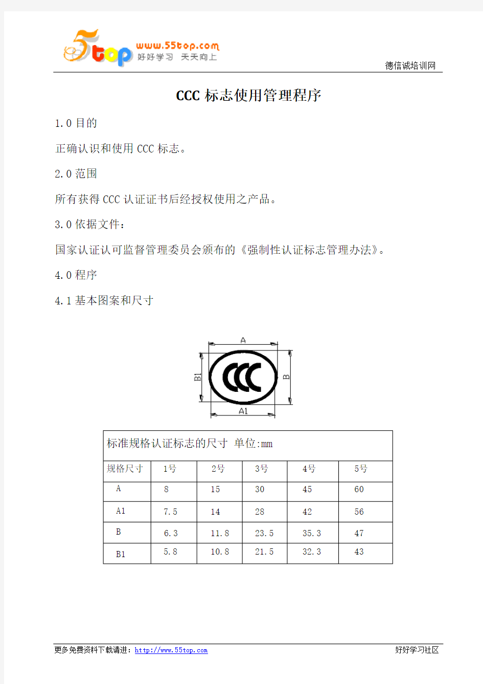 CCC标志使用管理程序