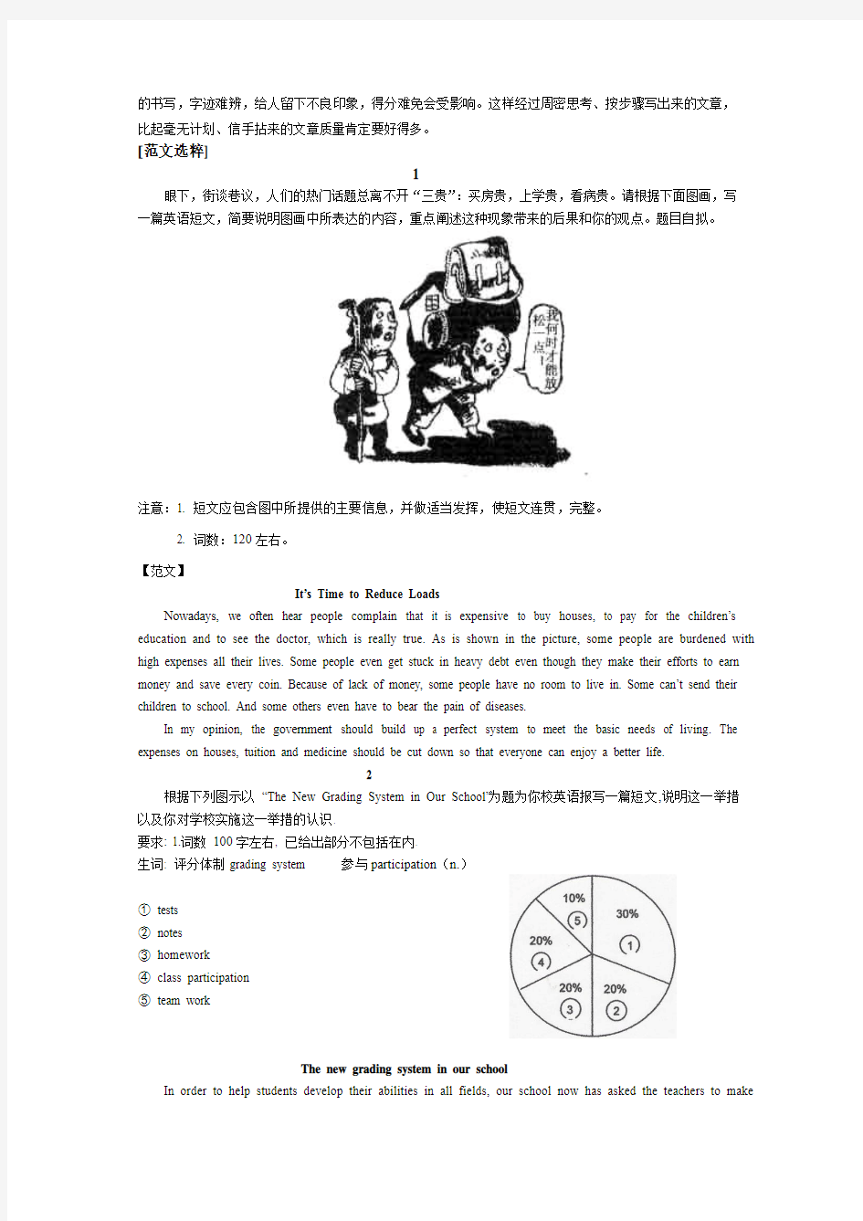 高考英语书面表达题的解题技巧