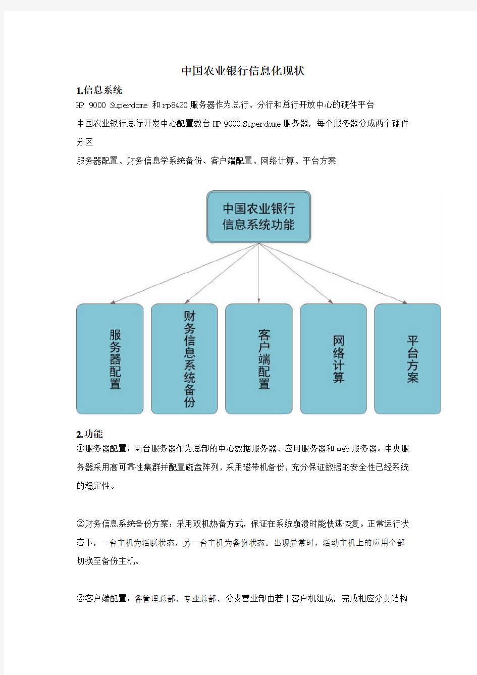 中国农业银行信息化现状(1)