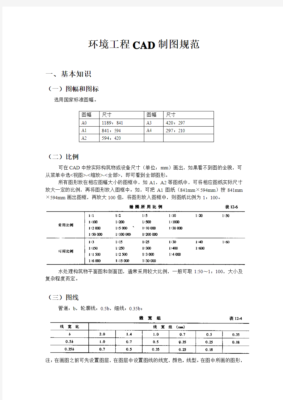 环境工程CAD制图规范2011