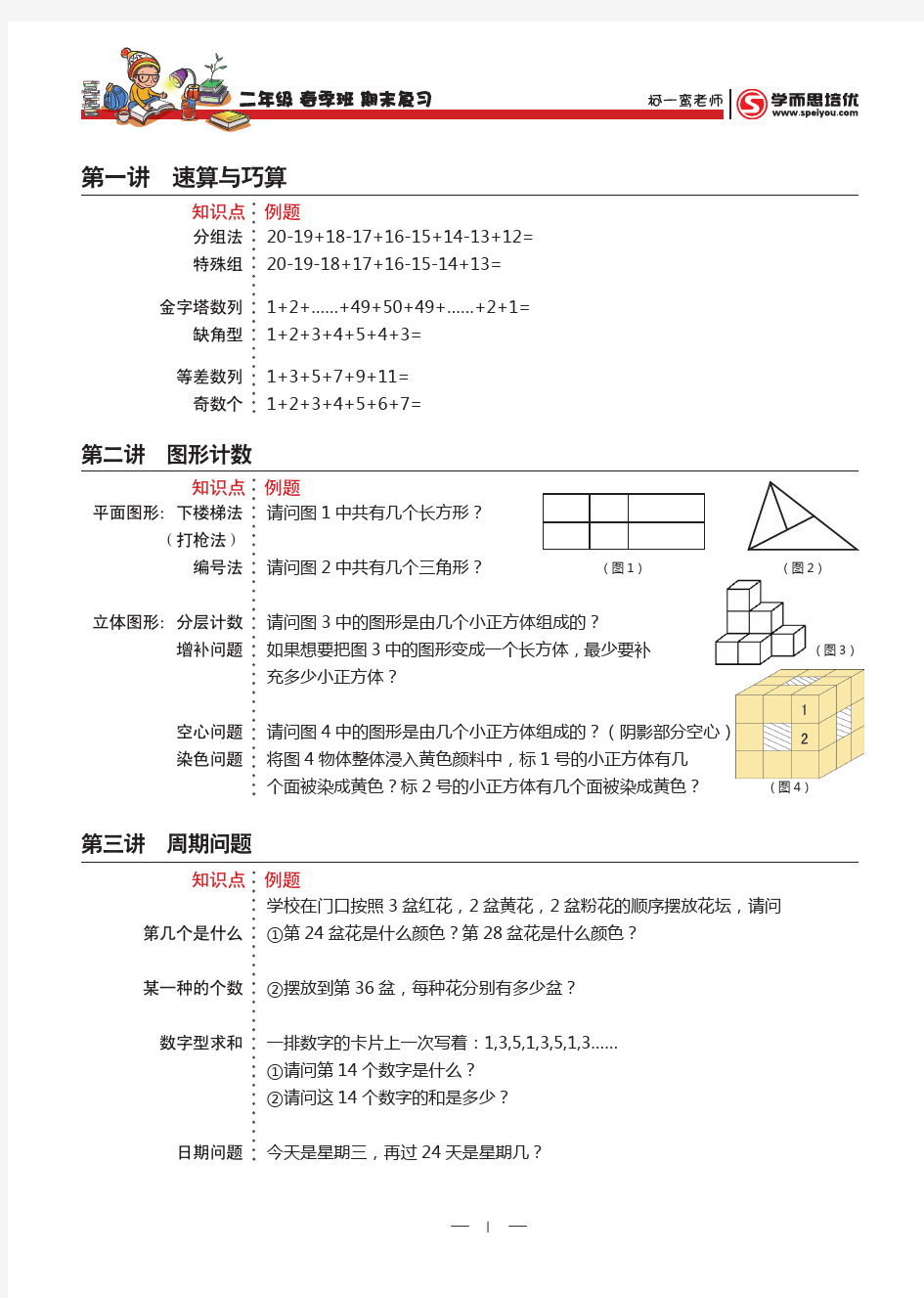 第一讲 速算与巧算