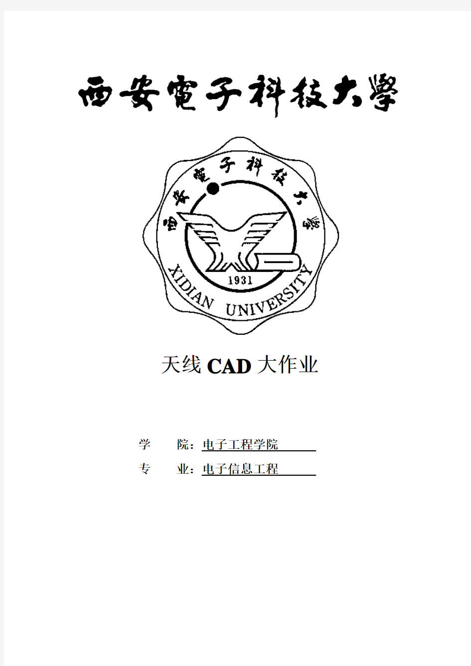 天线CAD大作业微带天线设计