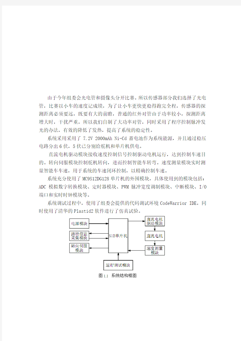 智能车模块源程序很详细