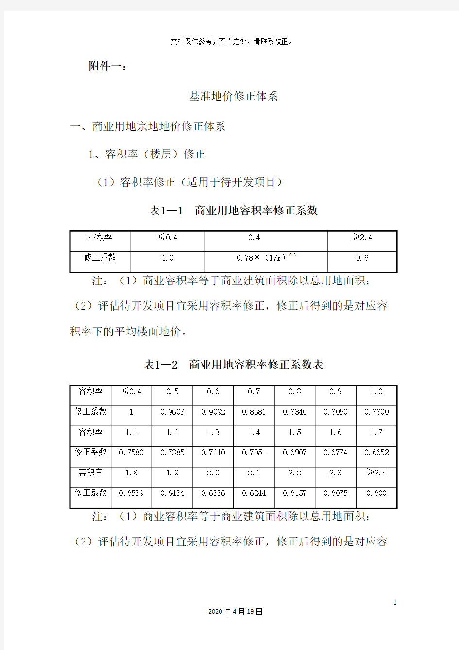 广州市基准地价通告基准地价修正体系齐全