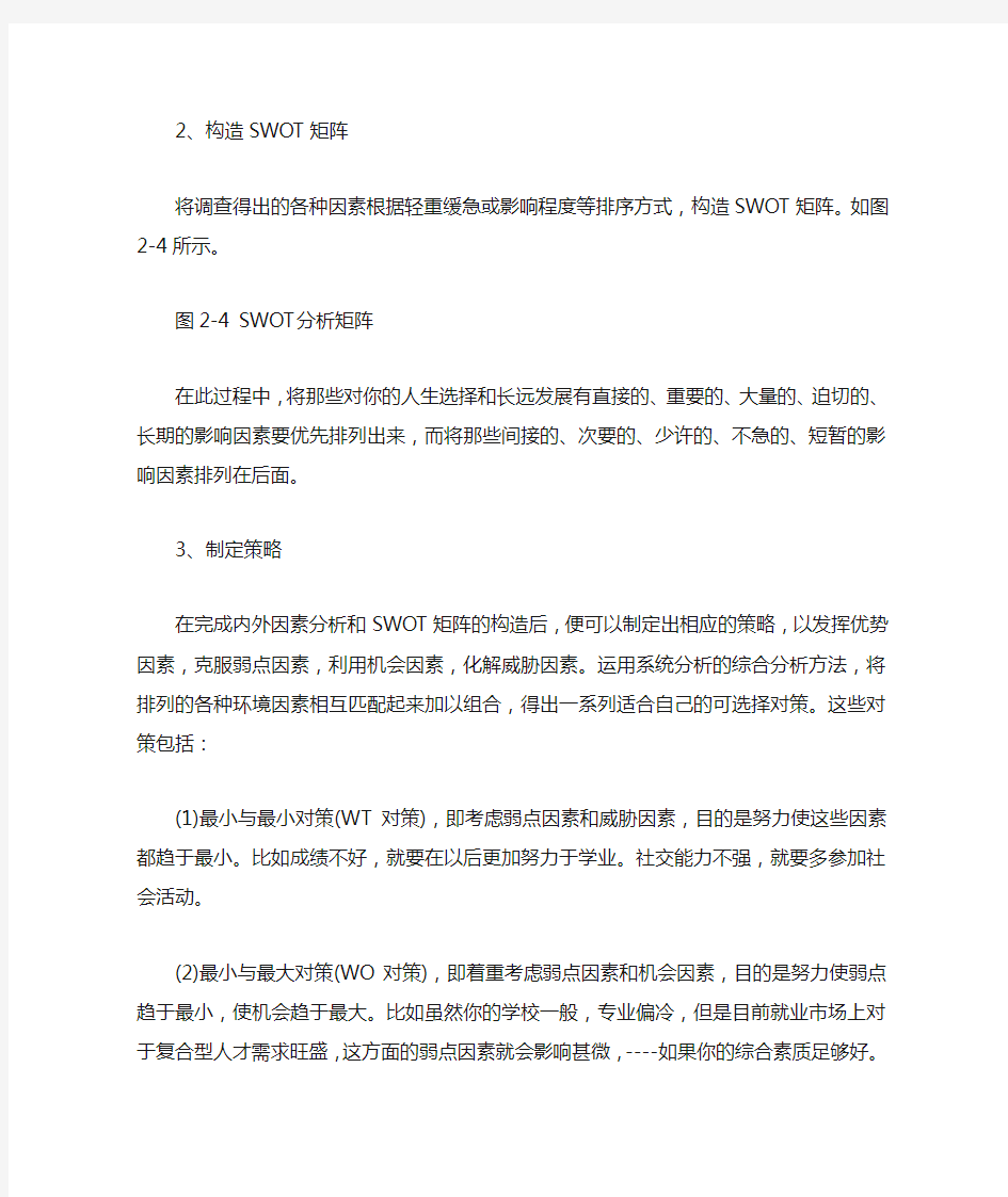 SWOT分析法是竞争分析常用的方法之一