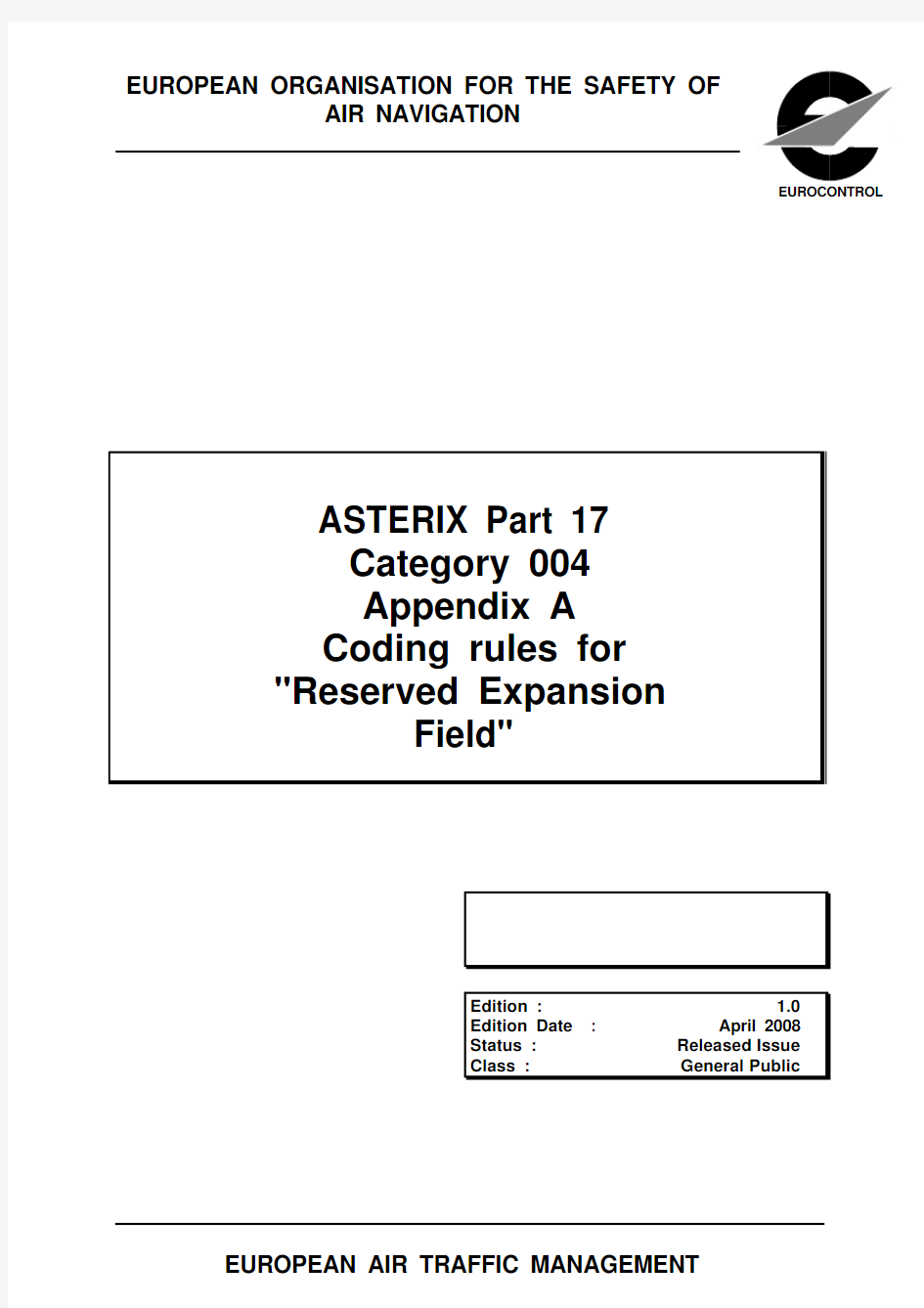 cat004-asterix-coding-rules-for-reserved-expansion-field-part-17-appendix-a