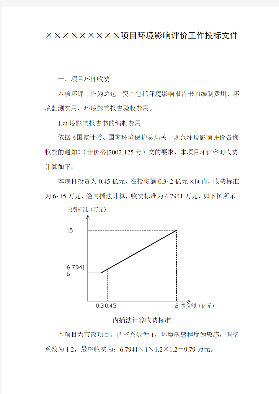 环境影响评价工作投标文件