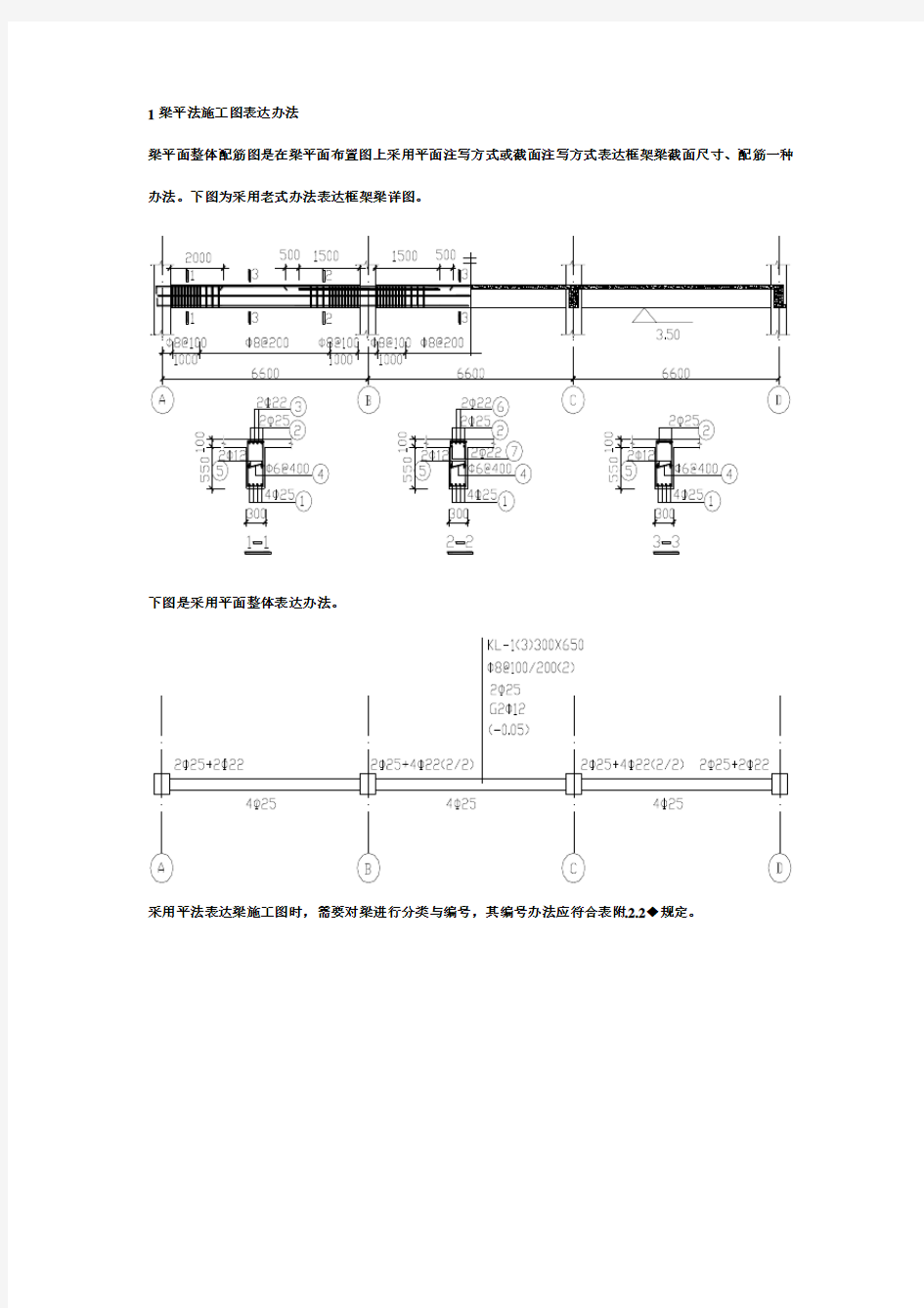 平法施工图的表示方法样本