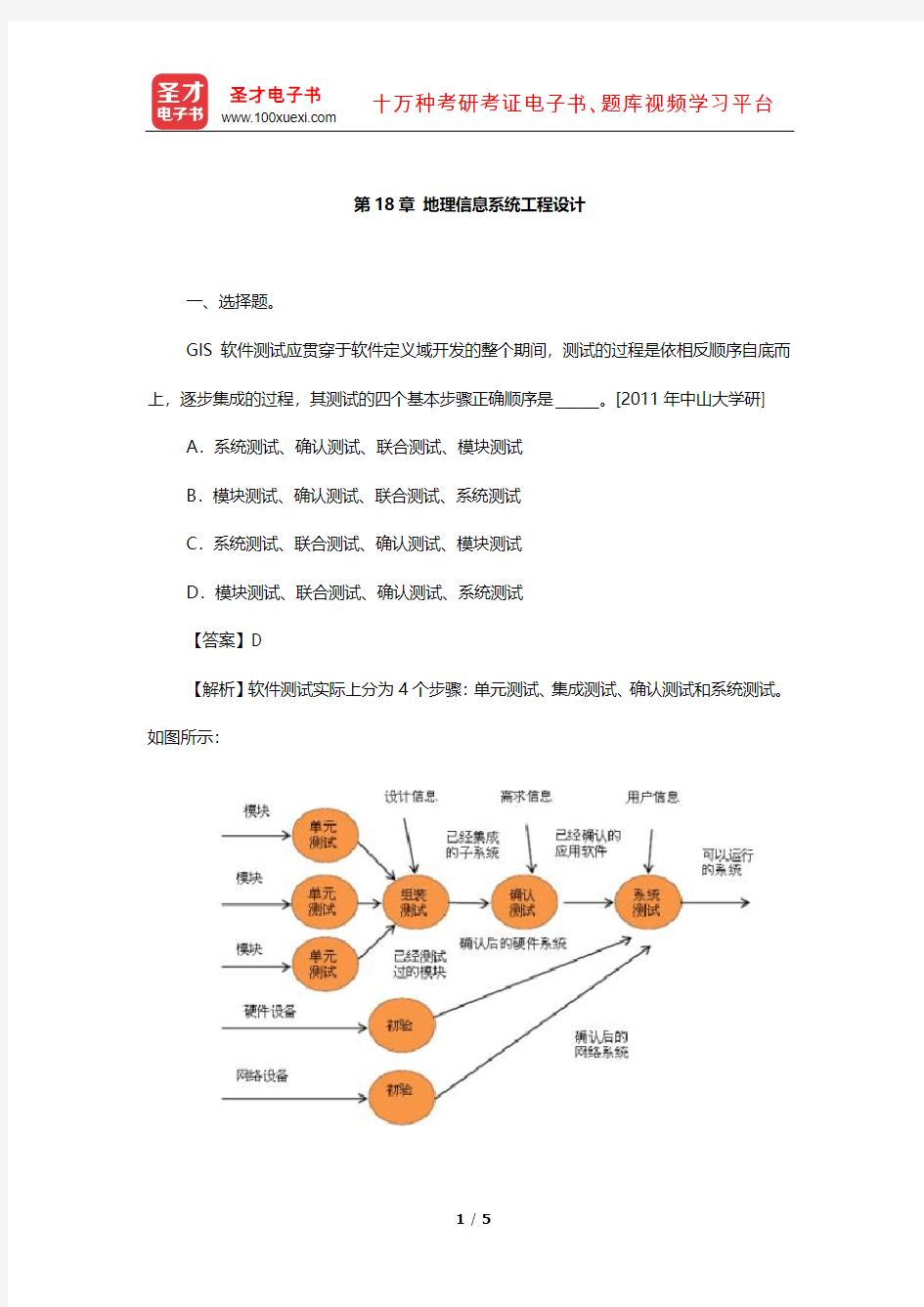 李建松《地理信息系统原理》考研真题(地理信息系统工程设计)【圣才出品】