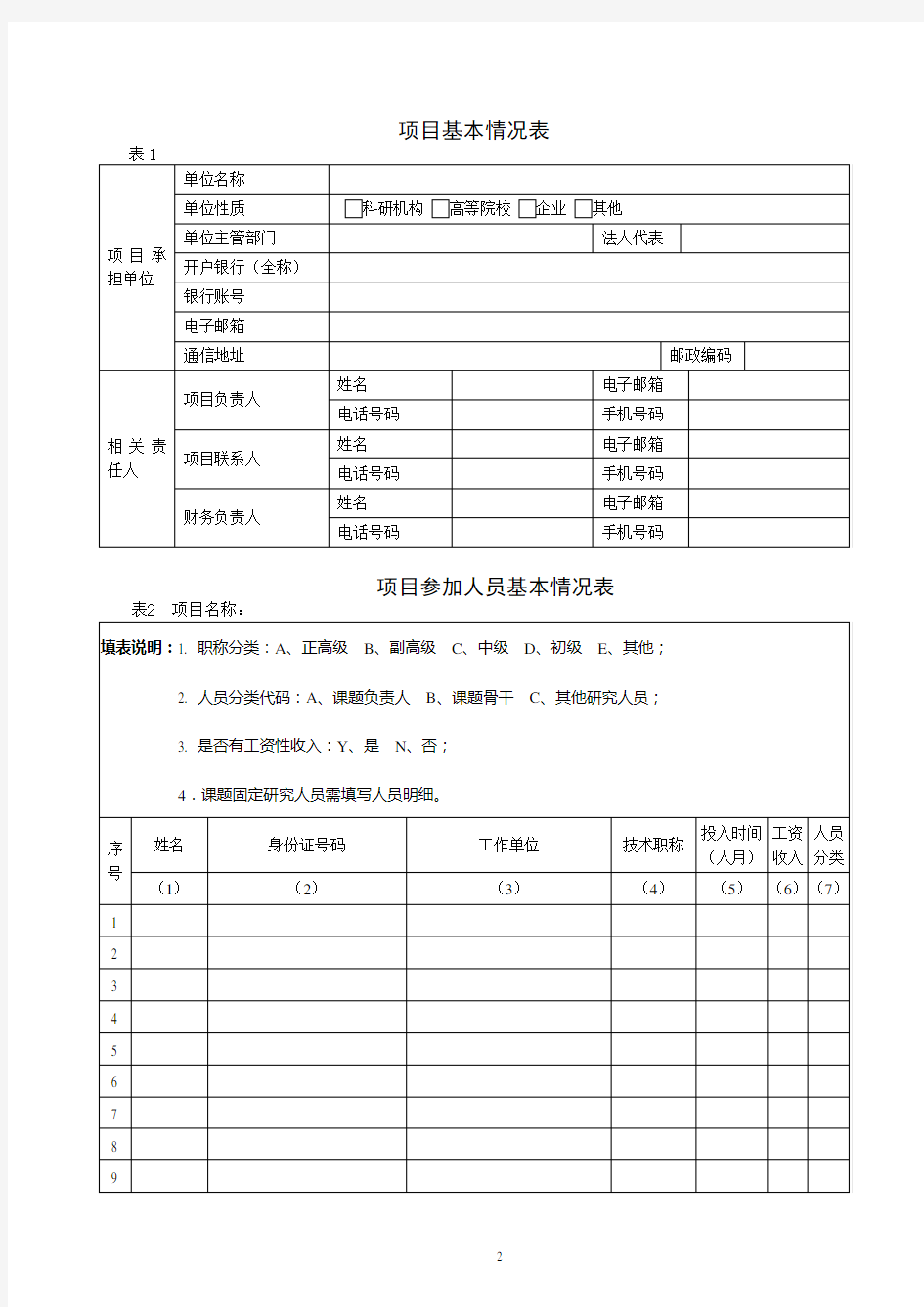 四川省科技厅项目经费预算书模板