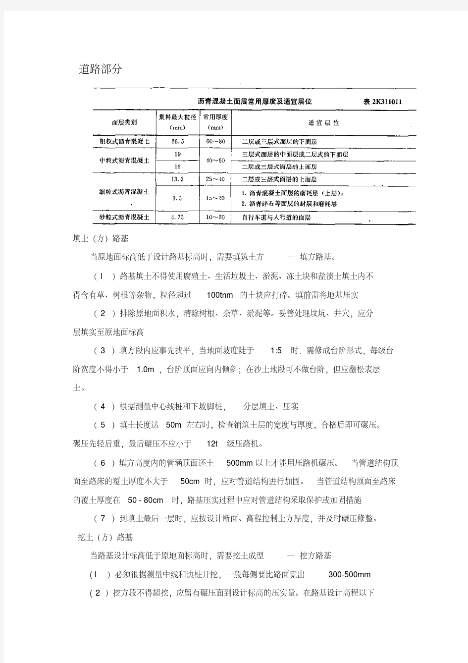 二级建造师市政知识点汇总(全面)