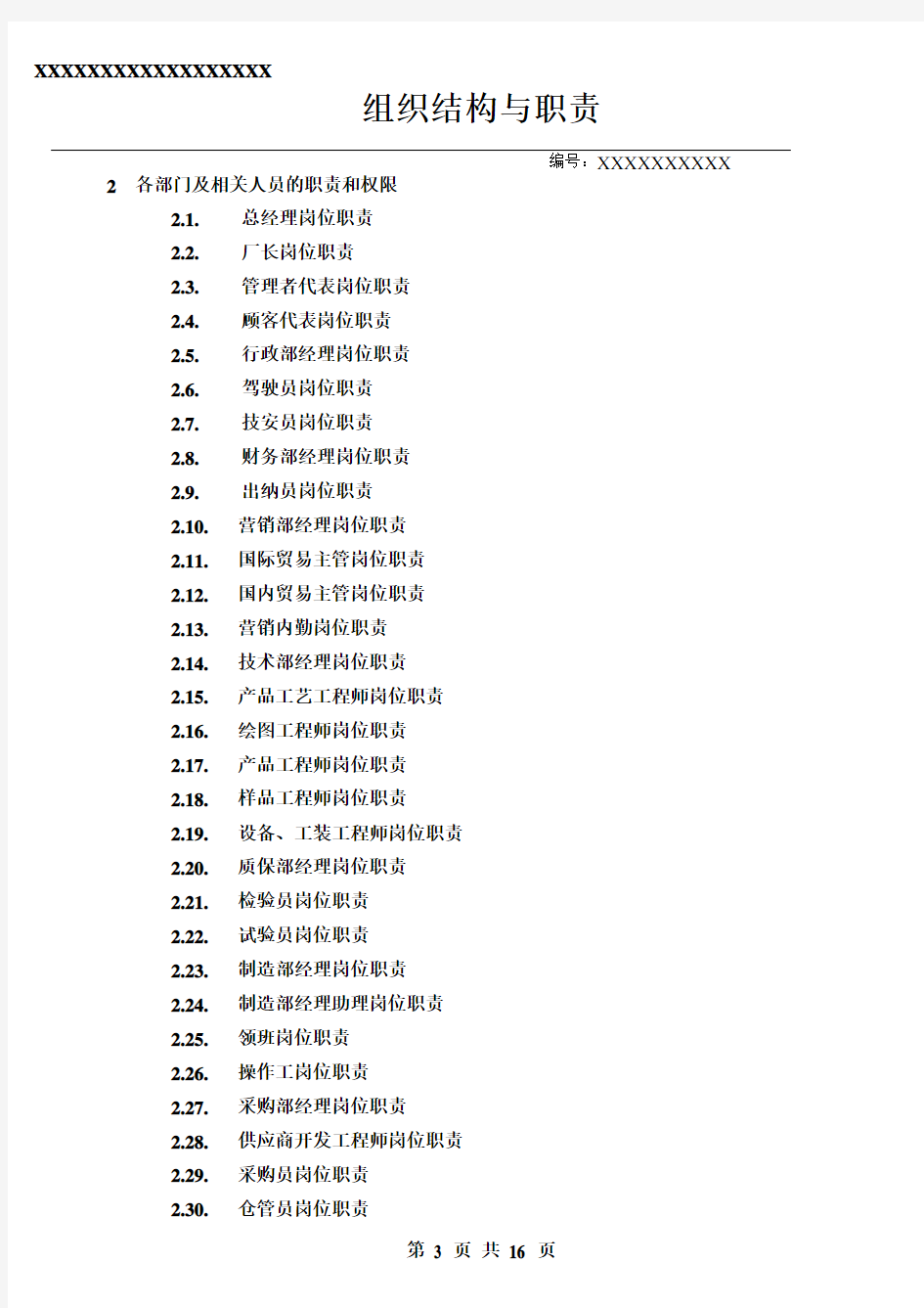 组织结构与职能(岗位)讲解