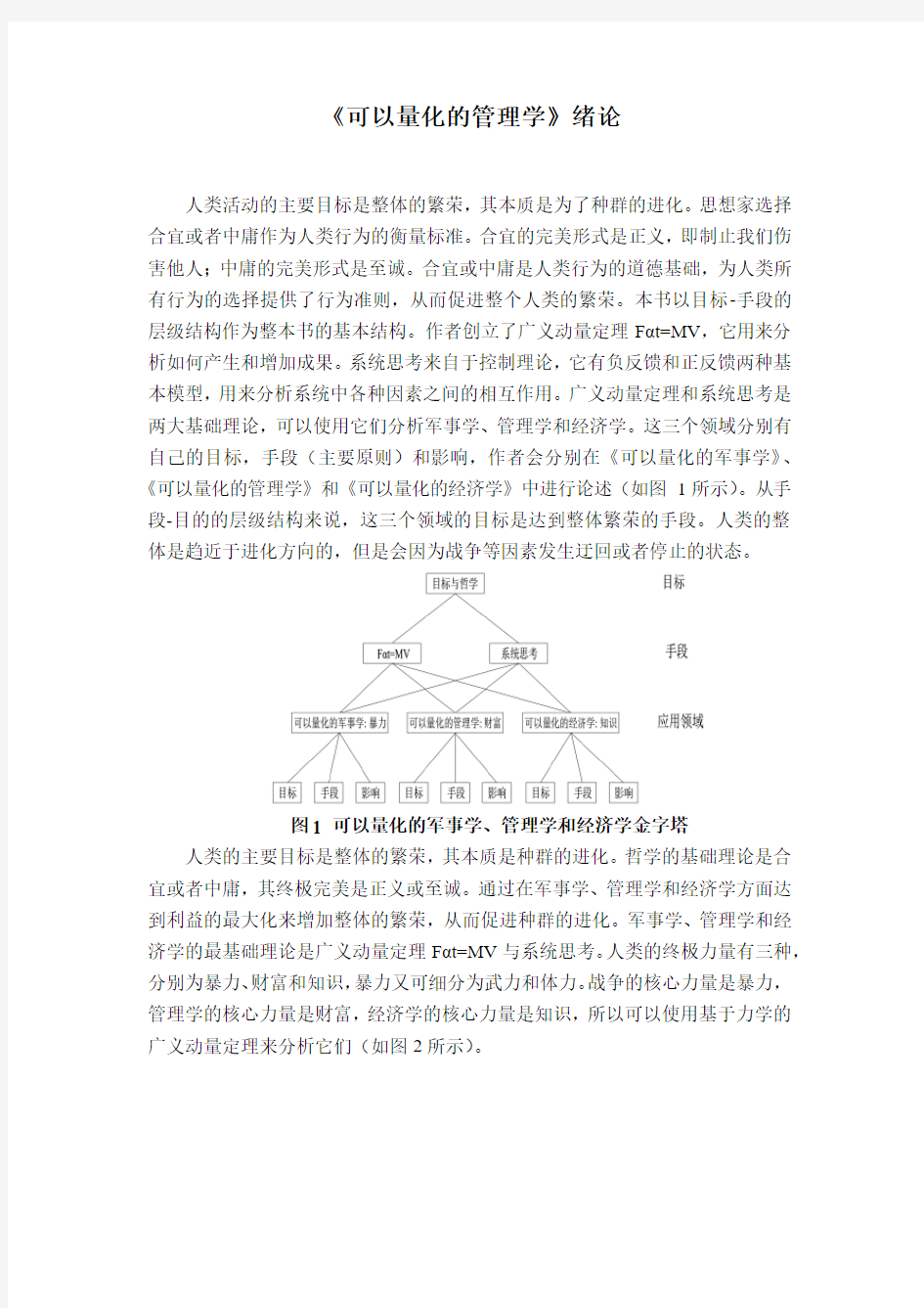 《可以量化的管理学》绪论