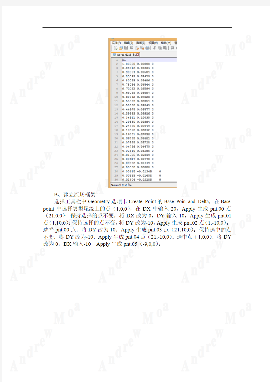 使用ICEM CFD建立二维翼型流场网格