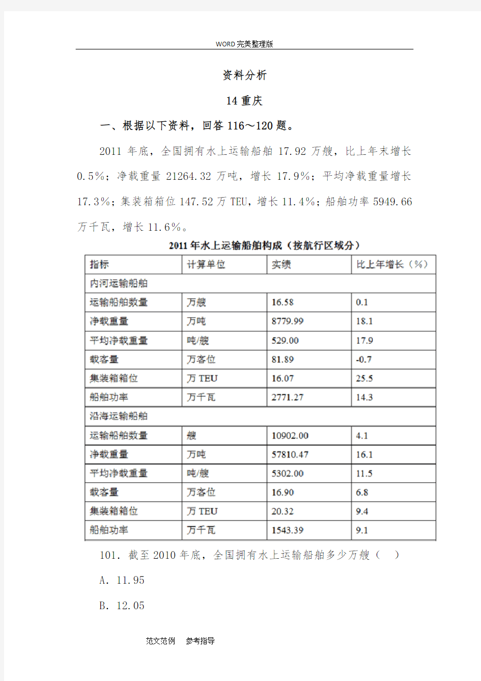 行测真题解析资料分析(27)