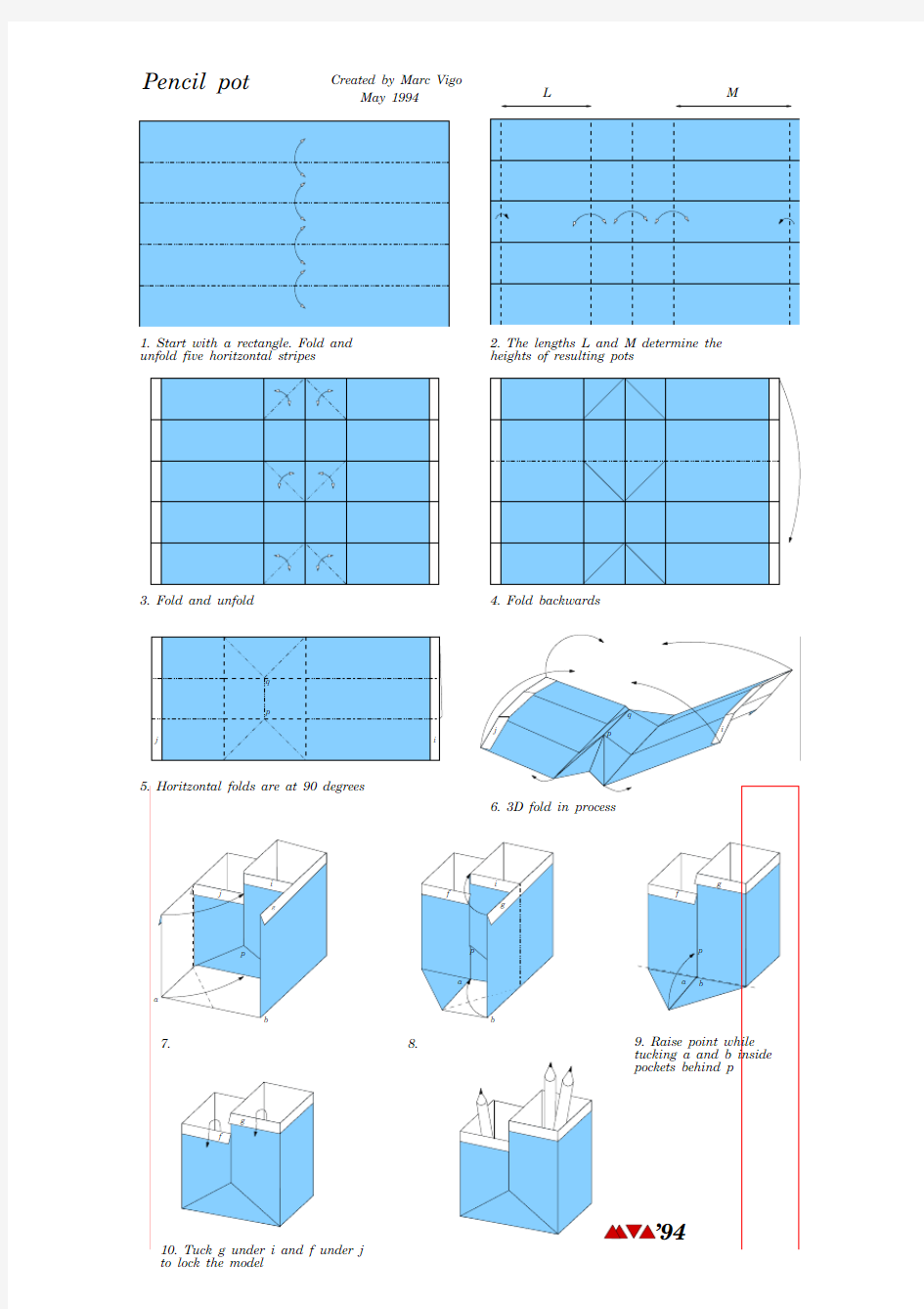 笔筒折纸教程_折纸学院