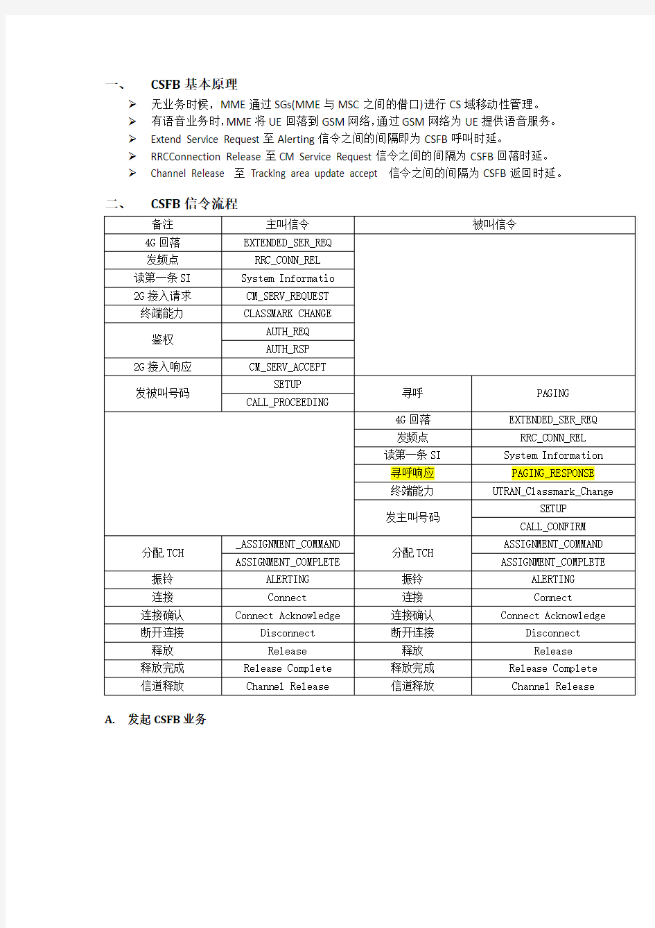 CSFB分析流程