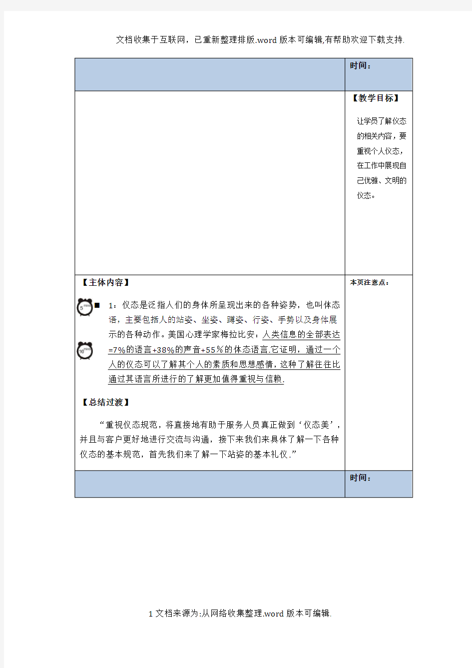 中国移动营业厅服务礼仪培训讲师手册