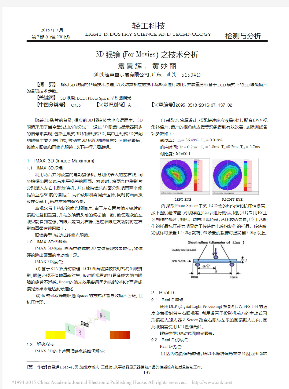 3D眼镜_ForMovies_之技术分析