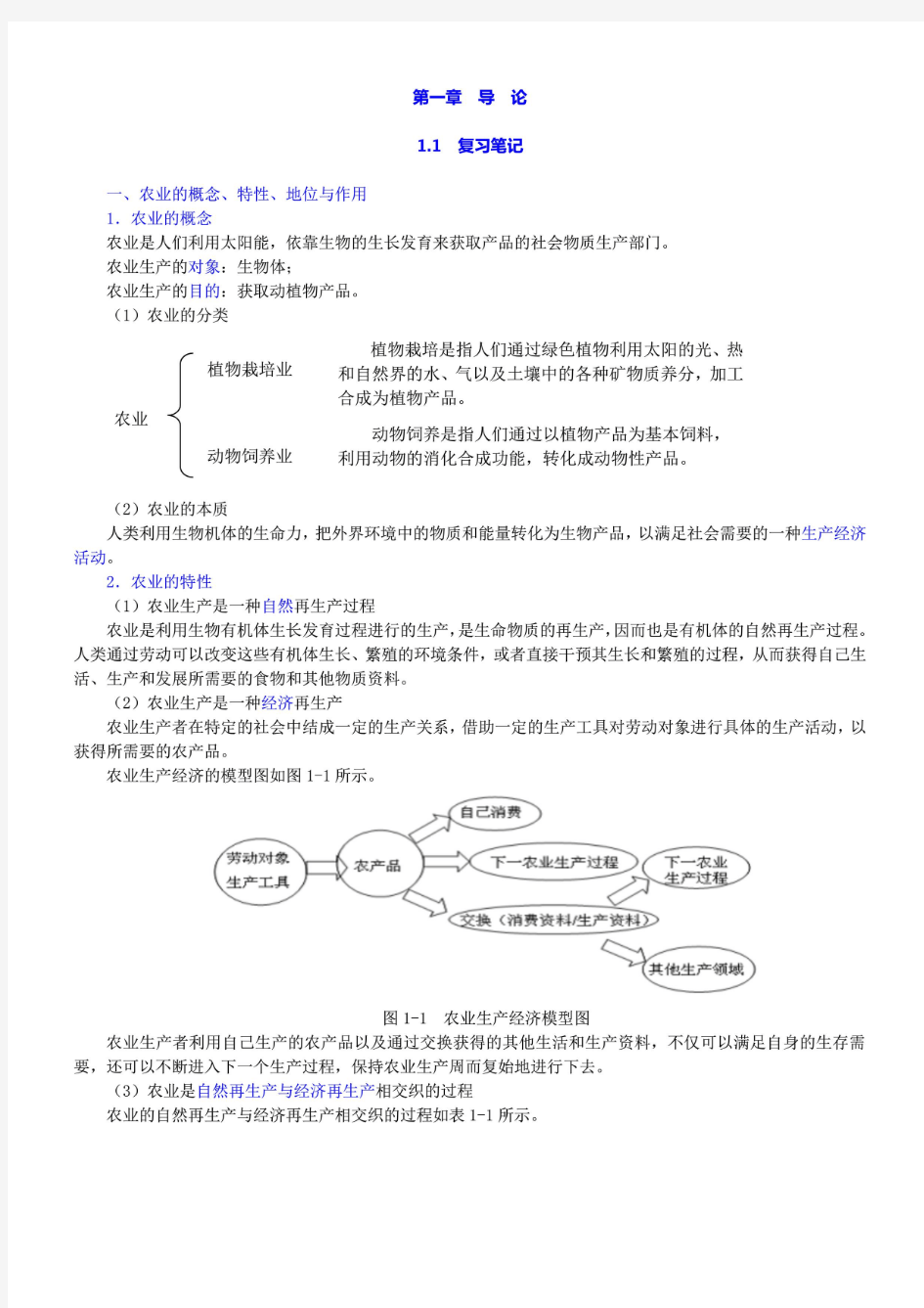 李秉龙 农业经济学 第2版二版 解析 第一章导论