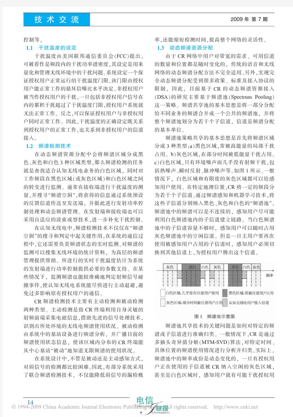 认知无线电技术及其典型应用