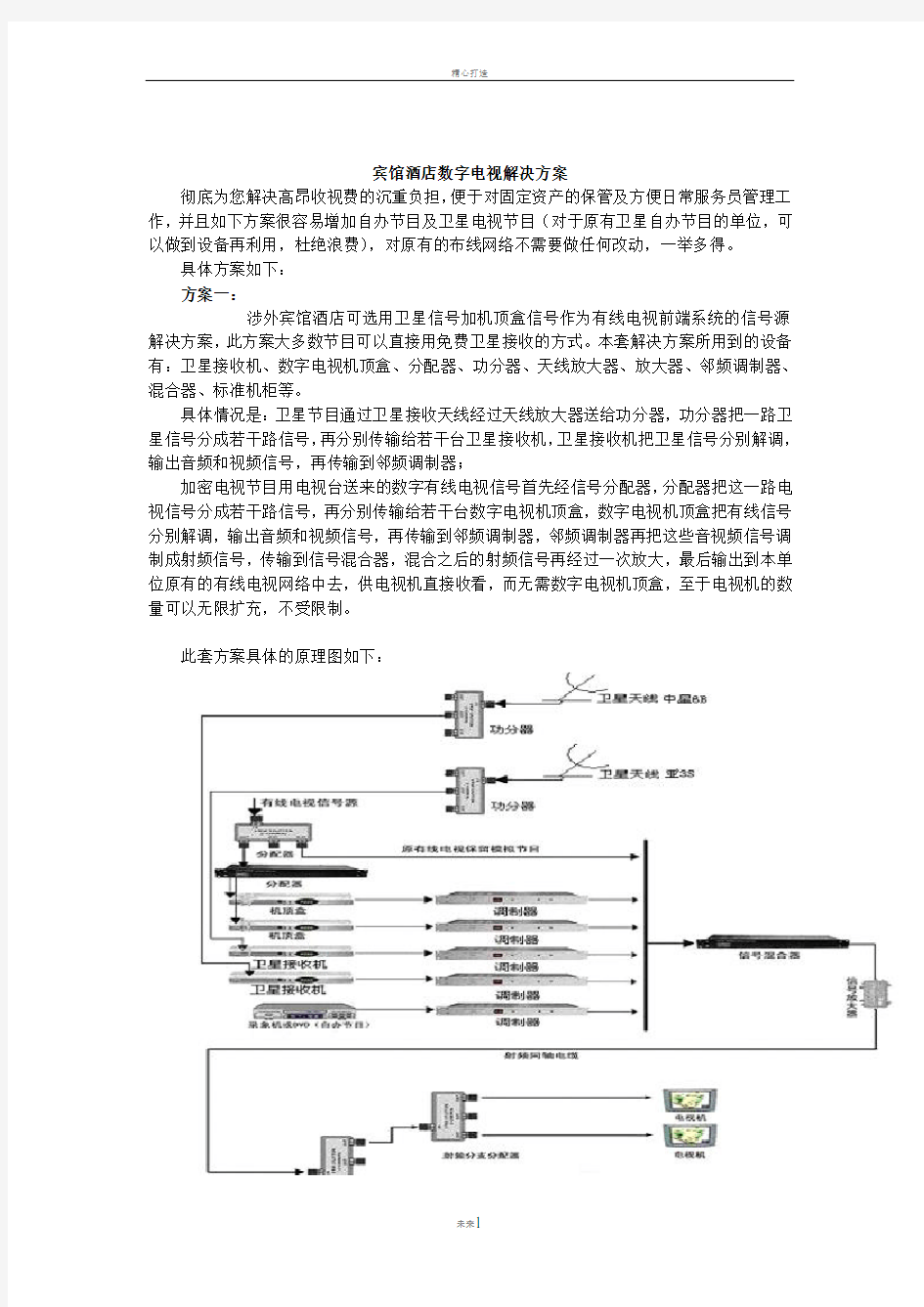 酒店数字电视解决方案