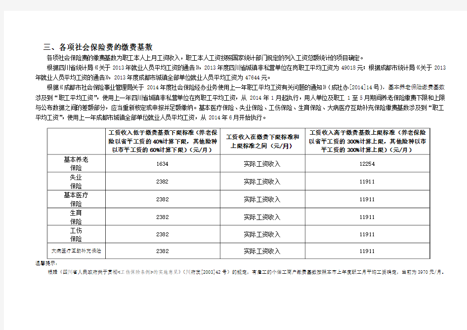 2014年7月社保新政策