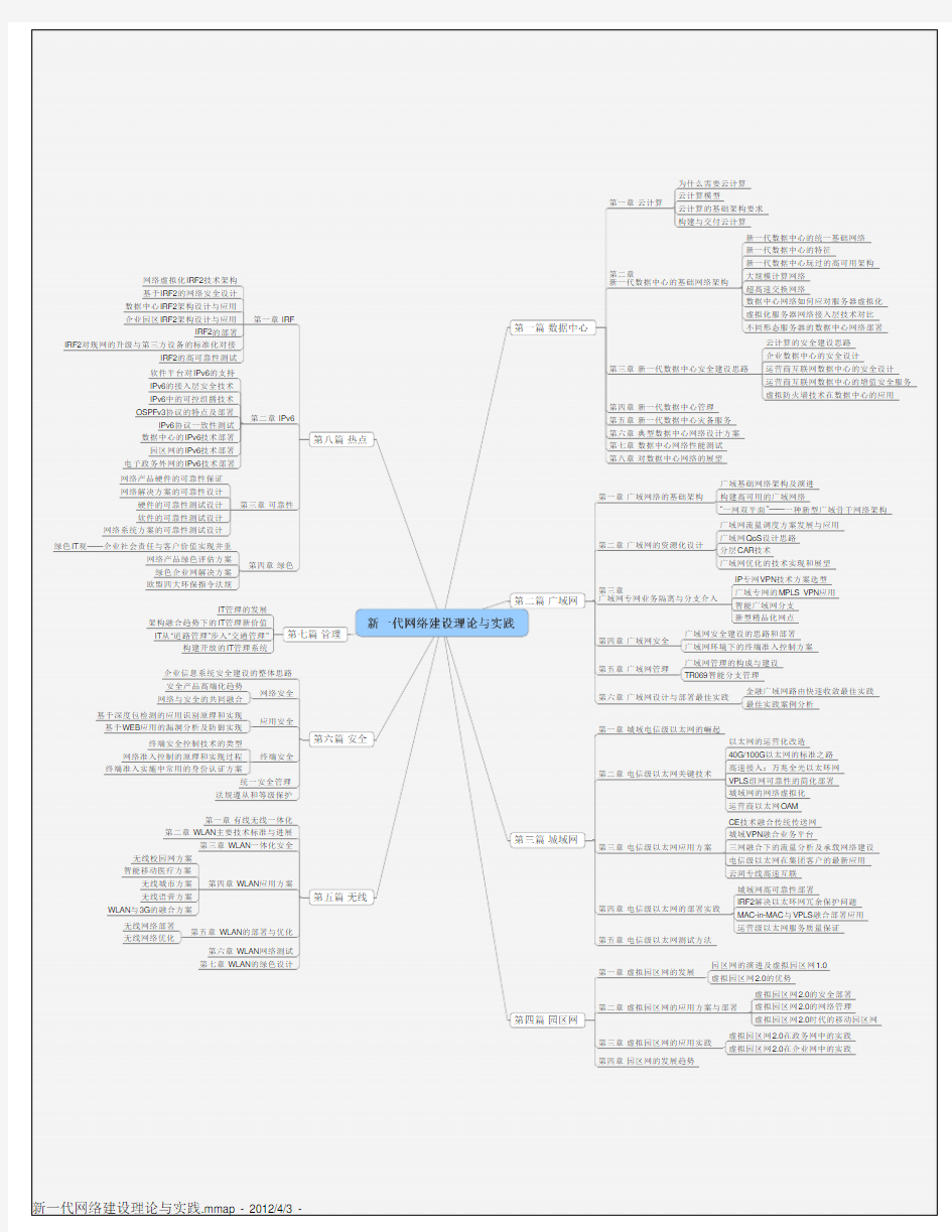 新一代网络建设理论与实践