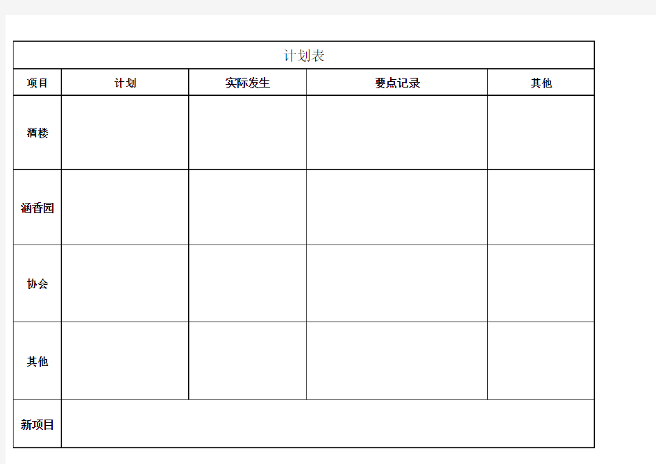 每日工作时间表模板