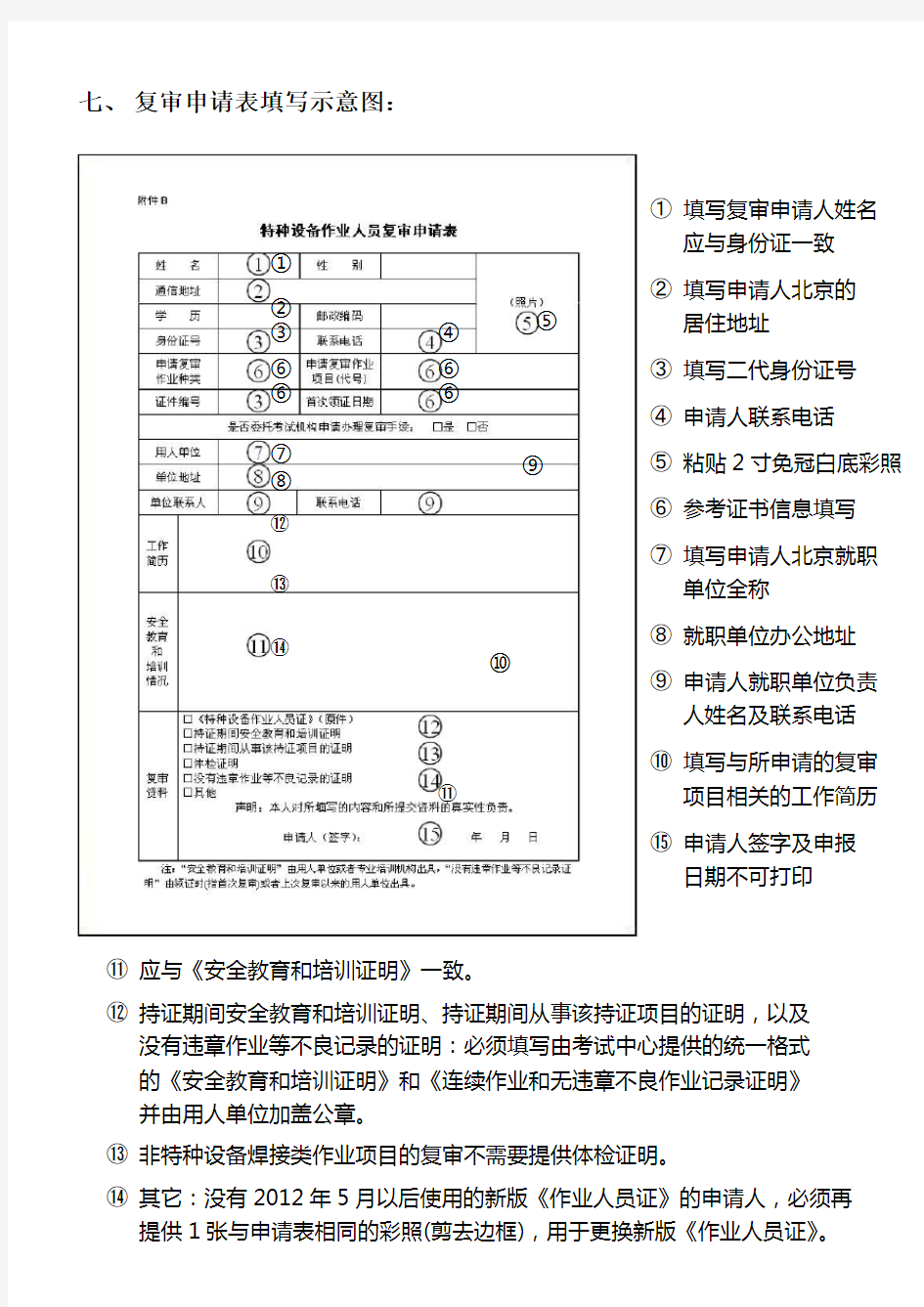 特种设备作业人员证复审