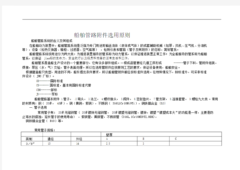 船舶管路附件选用原则.doc