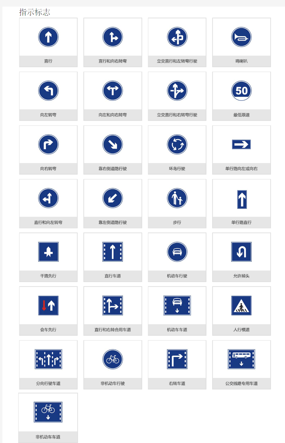 2020年最新交通标志图片大全01(指示标志~指路标志~旅游区标志)