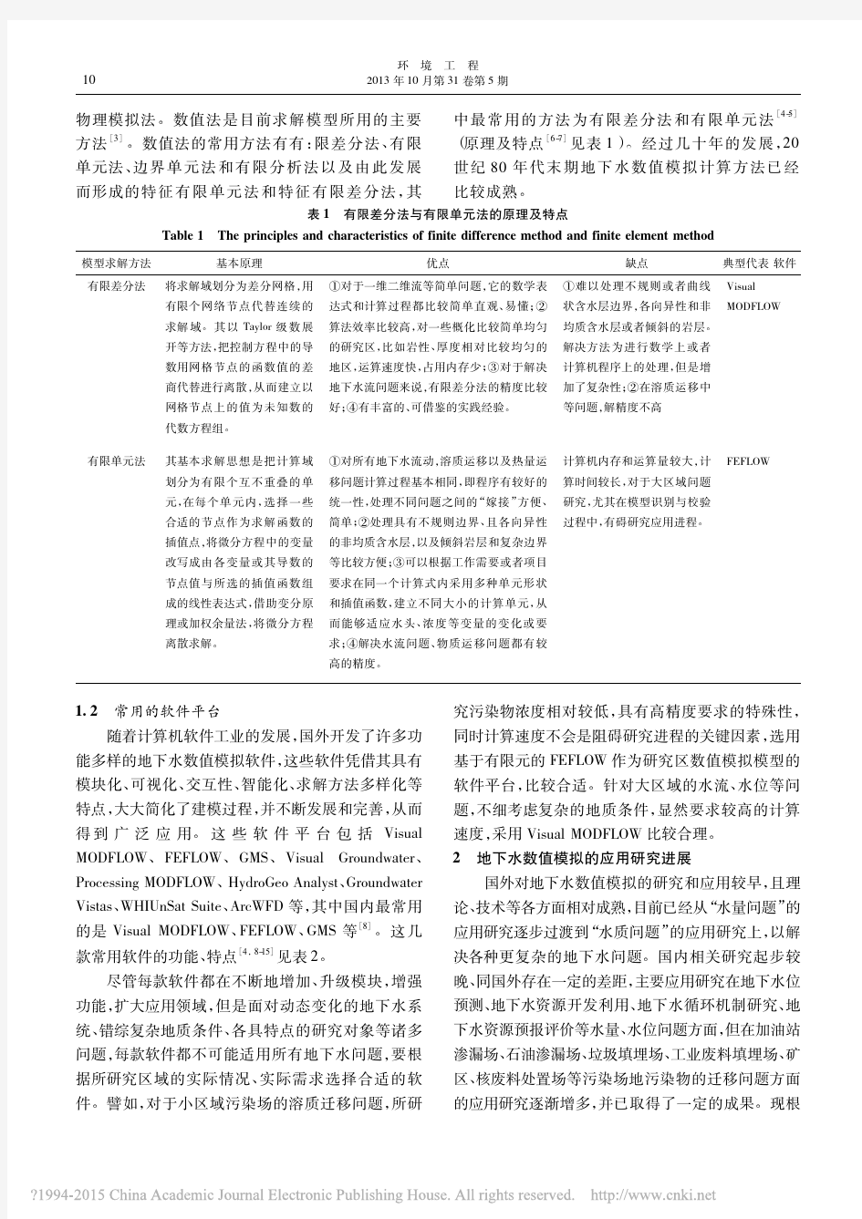 地下水数值模拟的研究与应用进展_孙从军