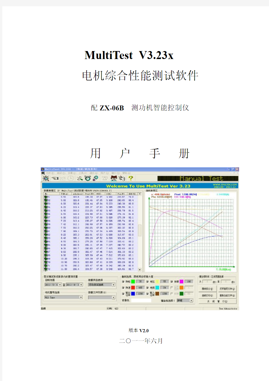 MultiTest 软件用户手册 V2.0