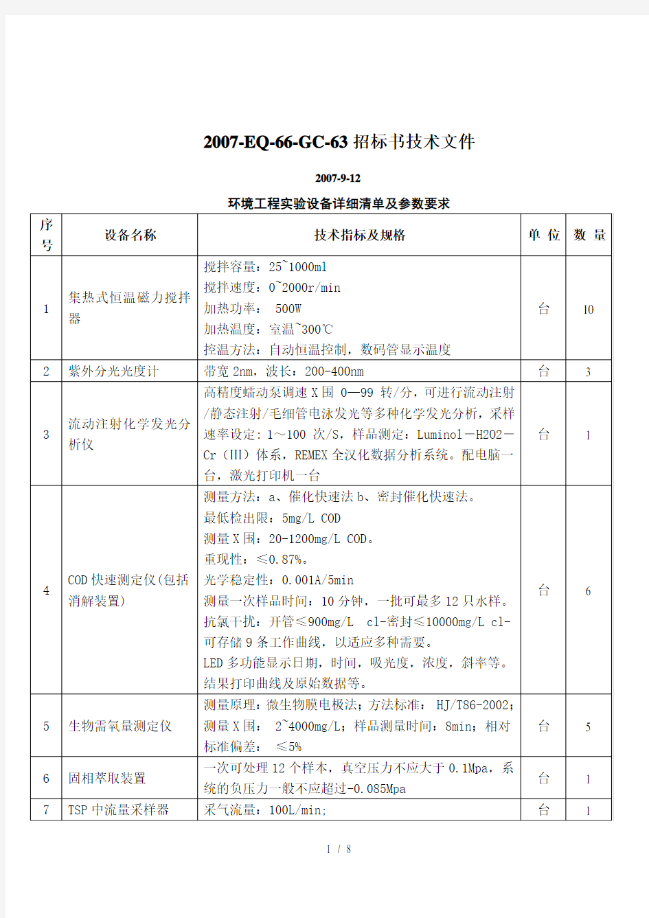 西南交通大学设备采购招标书