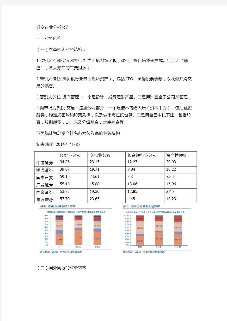 券商行业分析报告