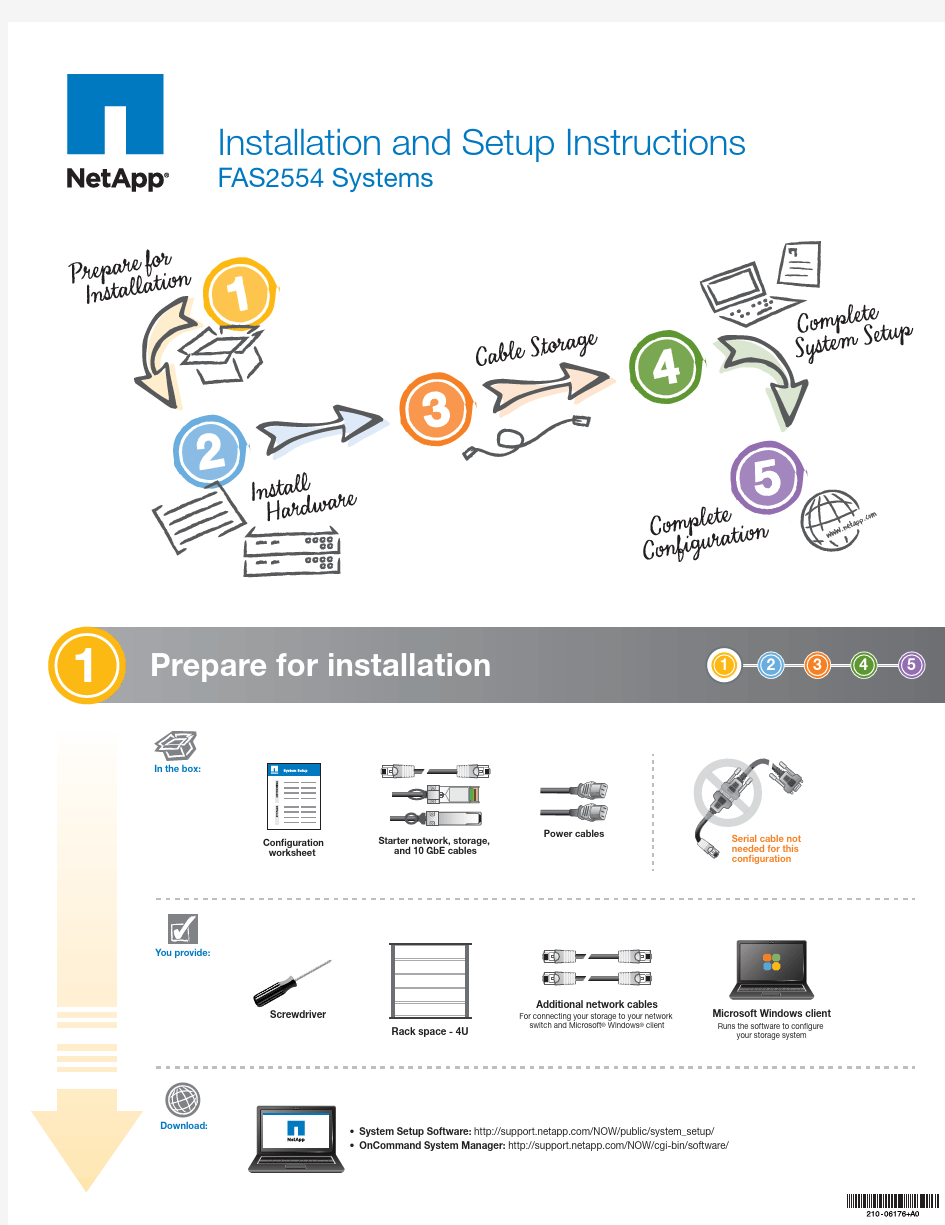 Netapp FAS2554安装配置手册