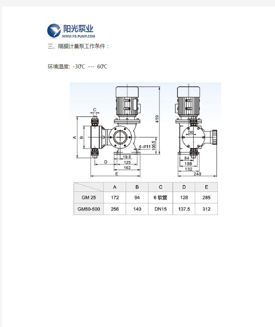 隔膜计量泵介绍及材料