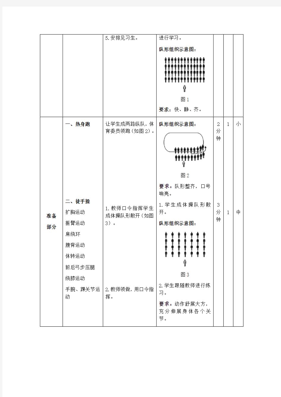 小学体育《50米快速跑》教案