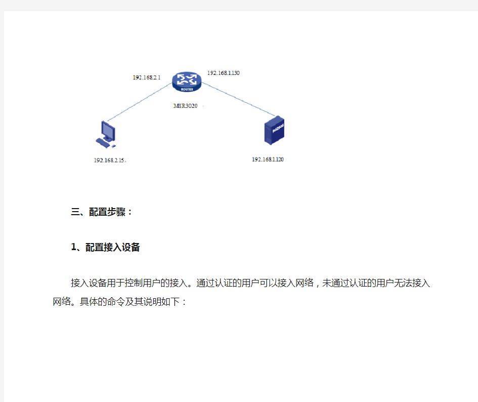 V7 iMC portal认证典型配置案例