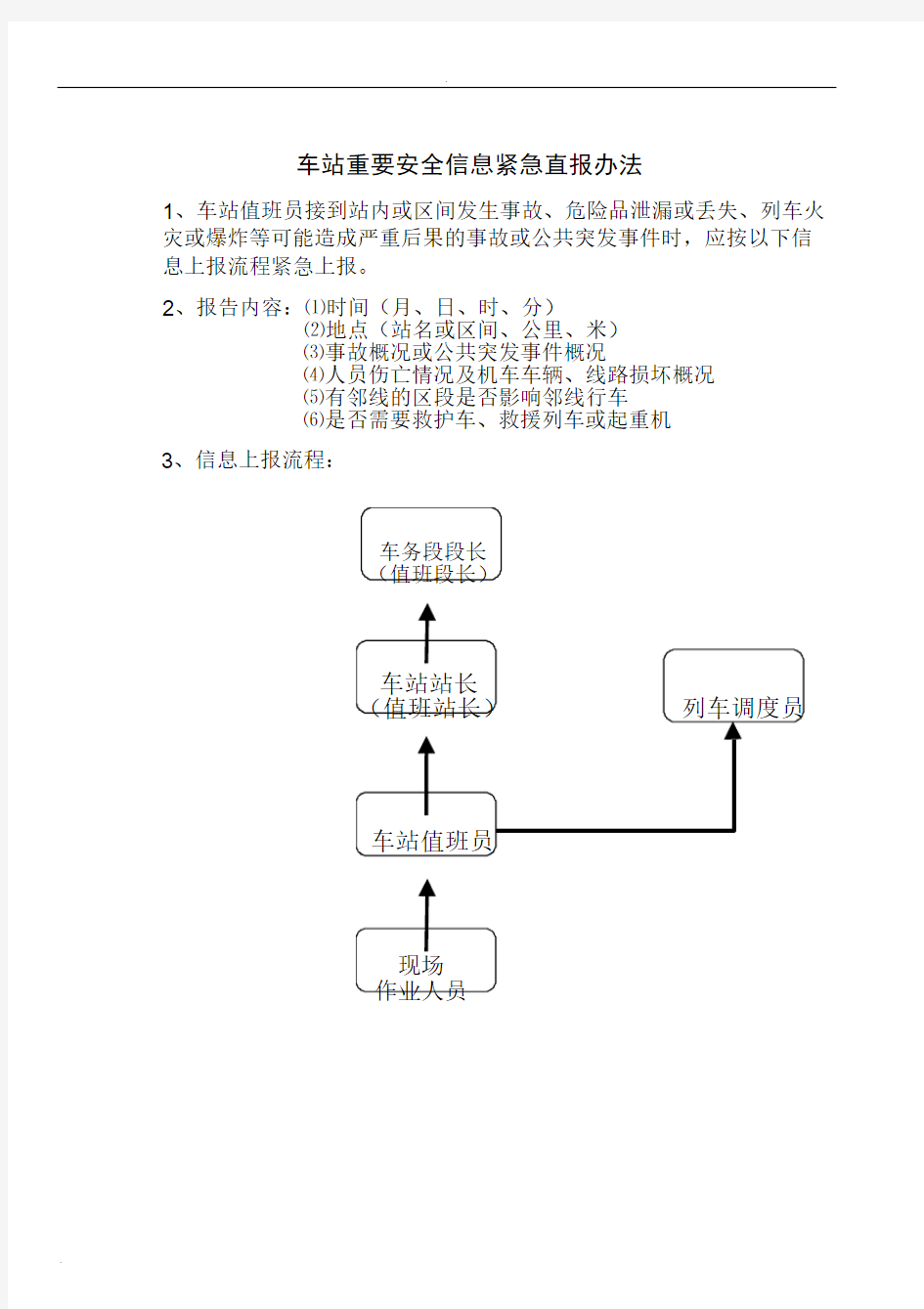 非正常情况接发列车作业办法