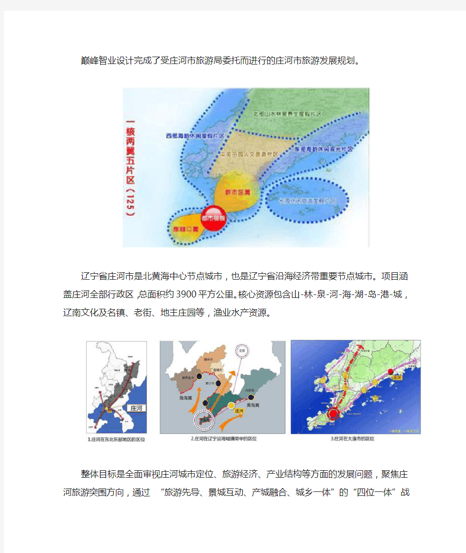 庄河市旅游发展战略规划(2014-2025)